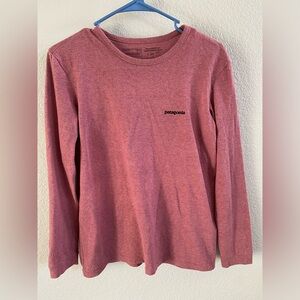 Like New! Patagonia Pink Long-Sleeved Cotton Tee - Sz Small